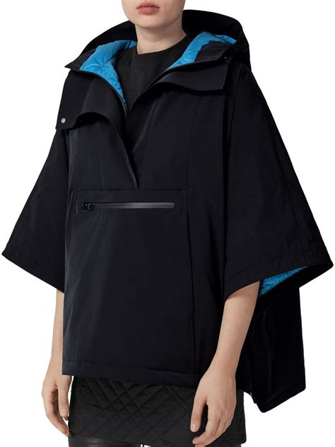 burberry poncho saks off fifth